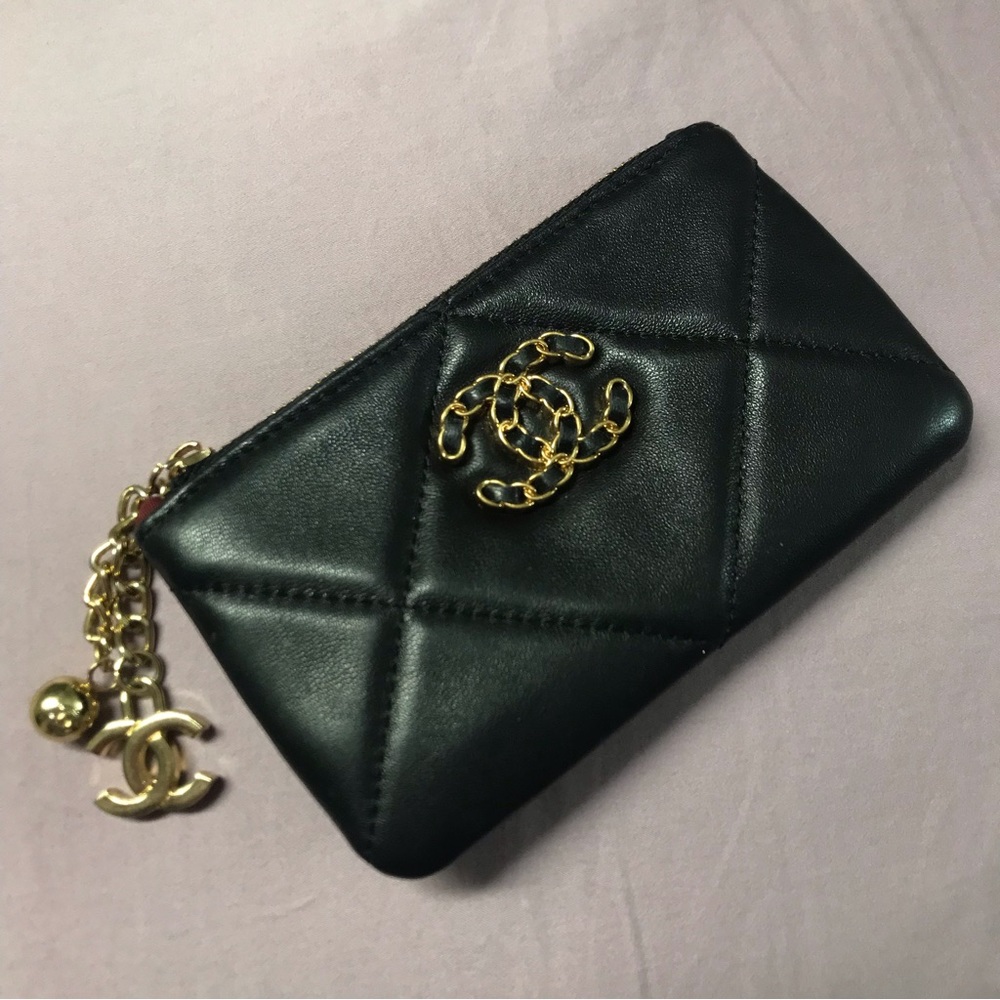 CHANEL Leather Coin Purse